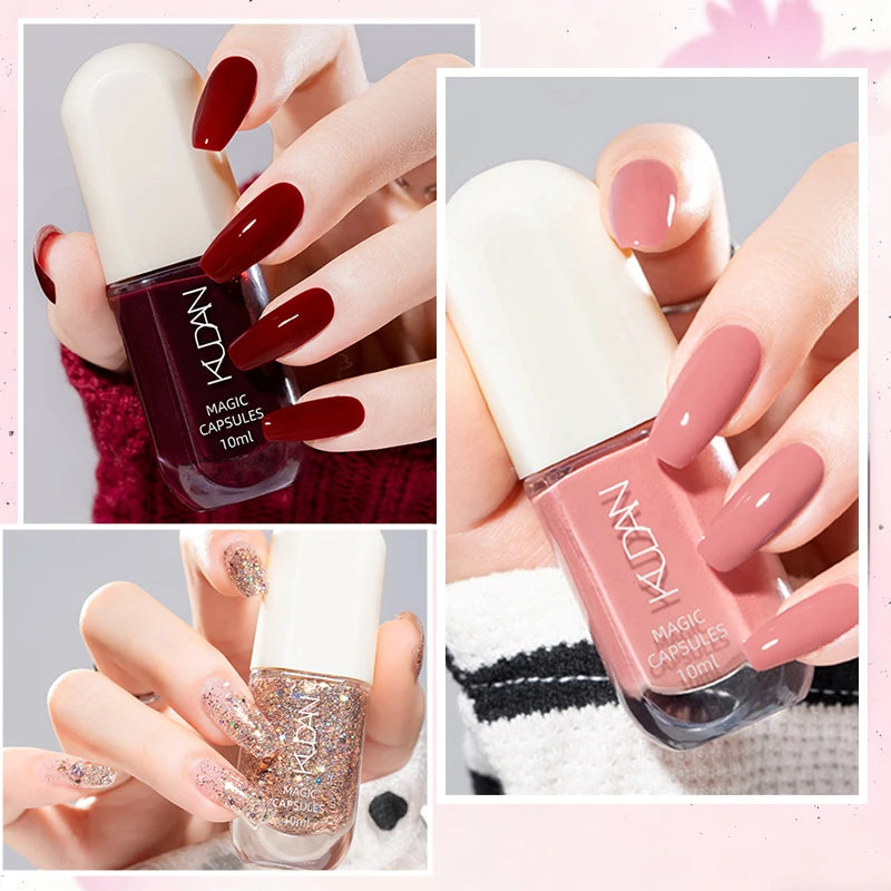 Water-Based Peel Off Nail Polish – 40 Colors, Quick Dry, No Lamp Needed