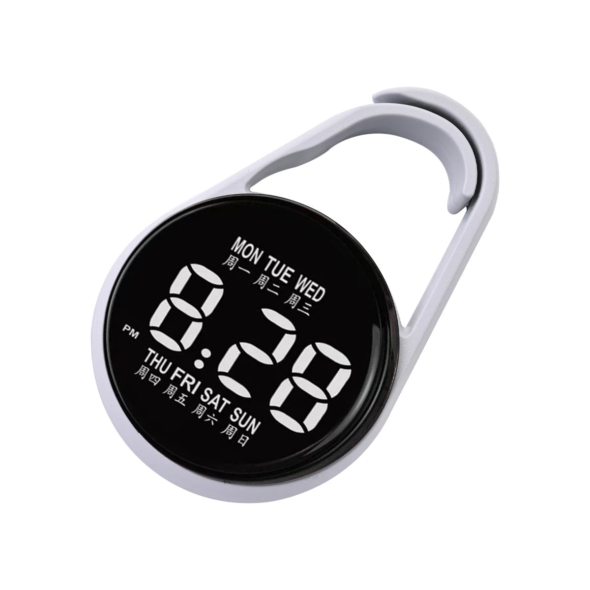 Kids Round Dial LED Watch – Simple Plastic Digital Wristwatch
