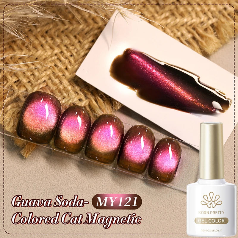 BORN PRETTY Cat Eye Gel Polish – Sunset Gaze Magnetic Crystal Varnish 10ml