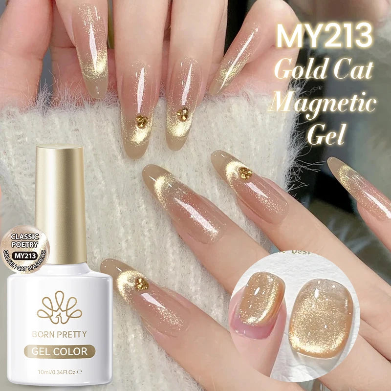 BORN PRETTY Cat Eye Gel Polish – Sunset Gaze Magnetic Crystal Varnish 10ml