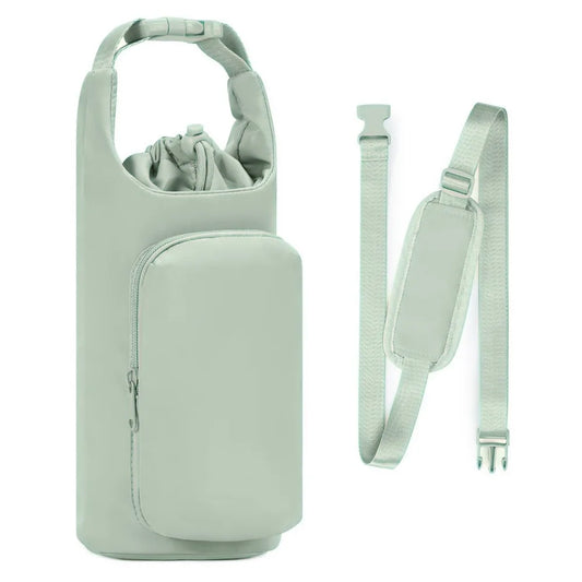 Water Bottle Carrier Bag – Adjustable Shoulder Strap for Outdoor & Picnic