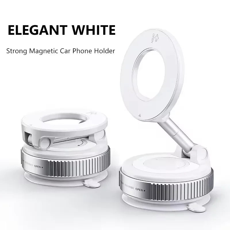 360° Magnetic Car Phone Holder – Strong Suction, Foldable & Universal Fit