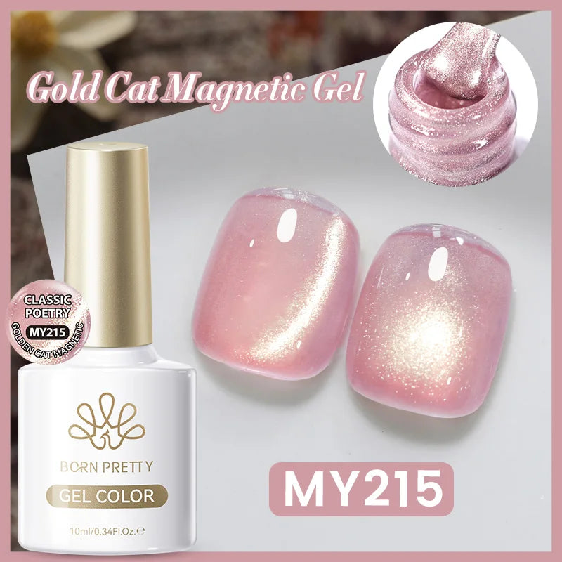BORN PRETTY Sunset Gaze Cat Magnetic Eye Gel Polish 10ml Crystal Varnish Soak Off UV LED Nail Art Salon Hybrid DIY Manicure