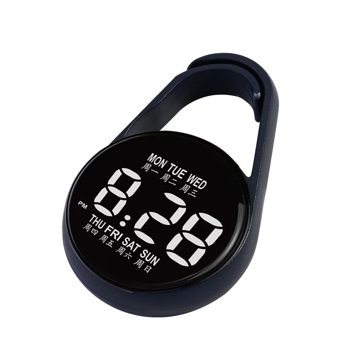 Kids Round Dial LED Watch – Simple Plastic Digital Wristwatch