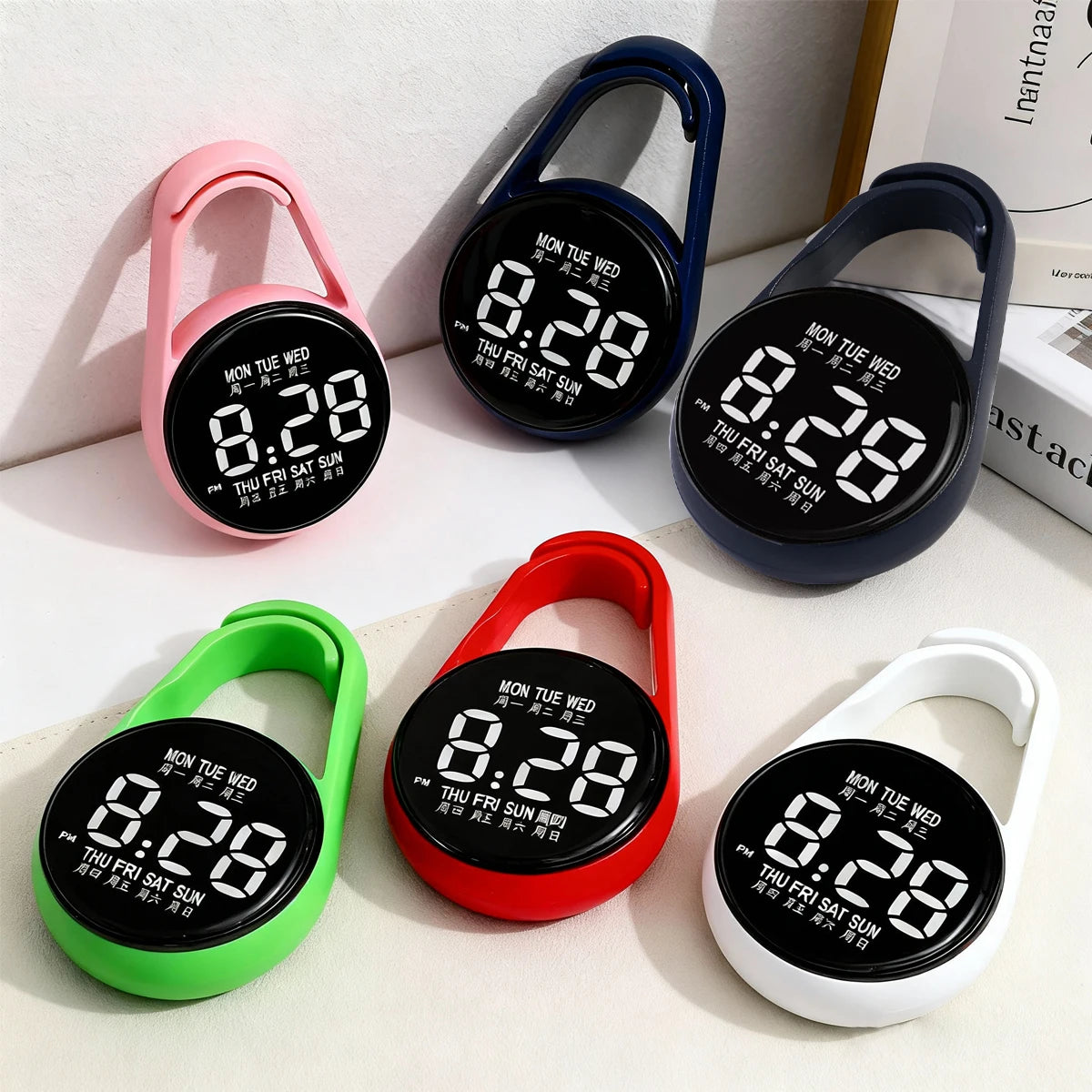 Kids Round Dial LED Watch – Simple Plastic Digital Wristwatch