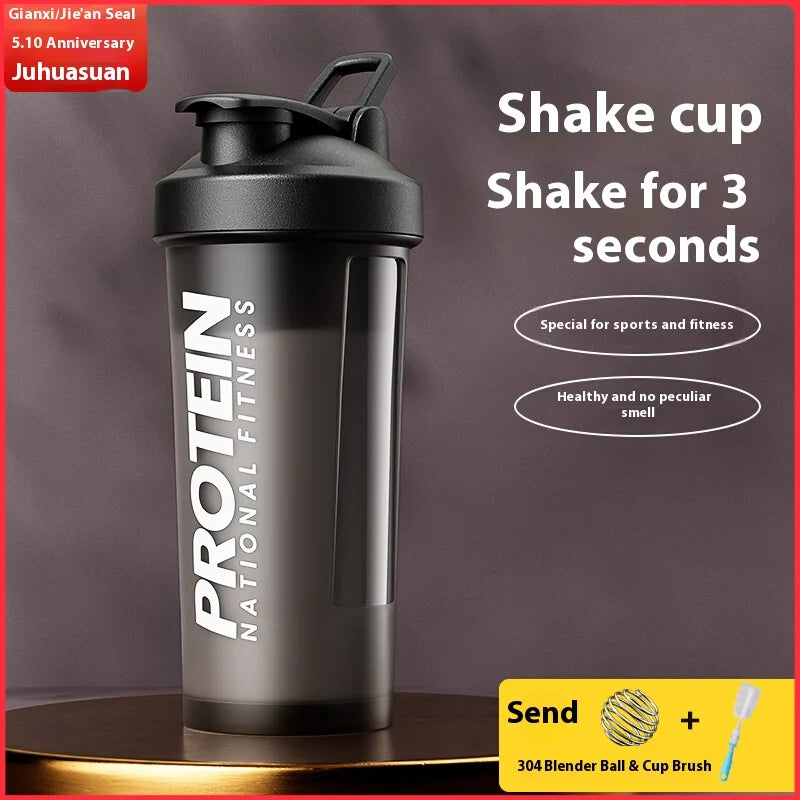 Premium Protein Shaker Bottle – Leakproof Sports Water Bottle with Mixing Ball for Gym, Fitness & Smoothies