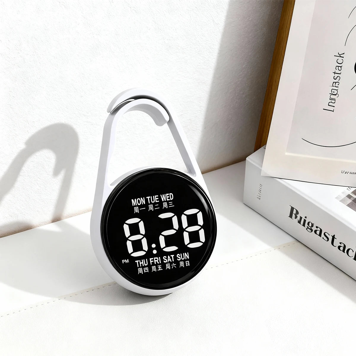 Kids Round Dial LED Watch – Simple Plastic Digital Wristwatch