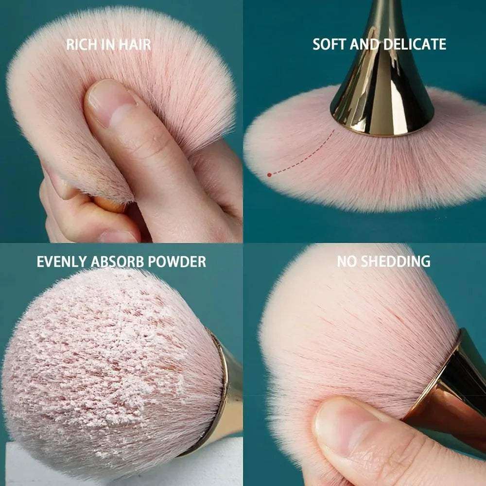 Nail Art Dust Brush – Acrylic UV Gel Powder Cleaning Tool