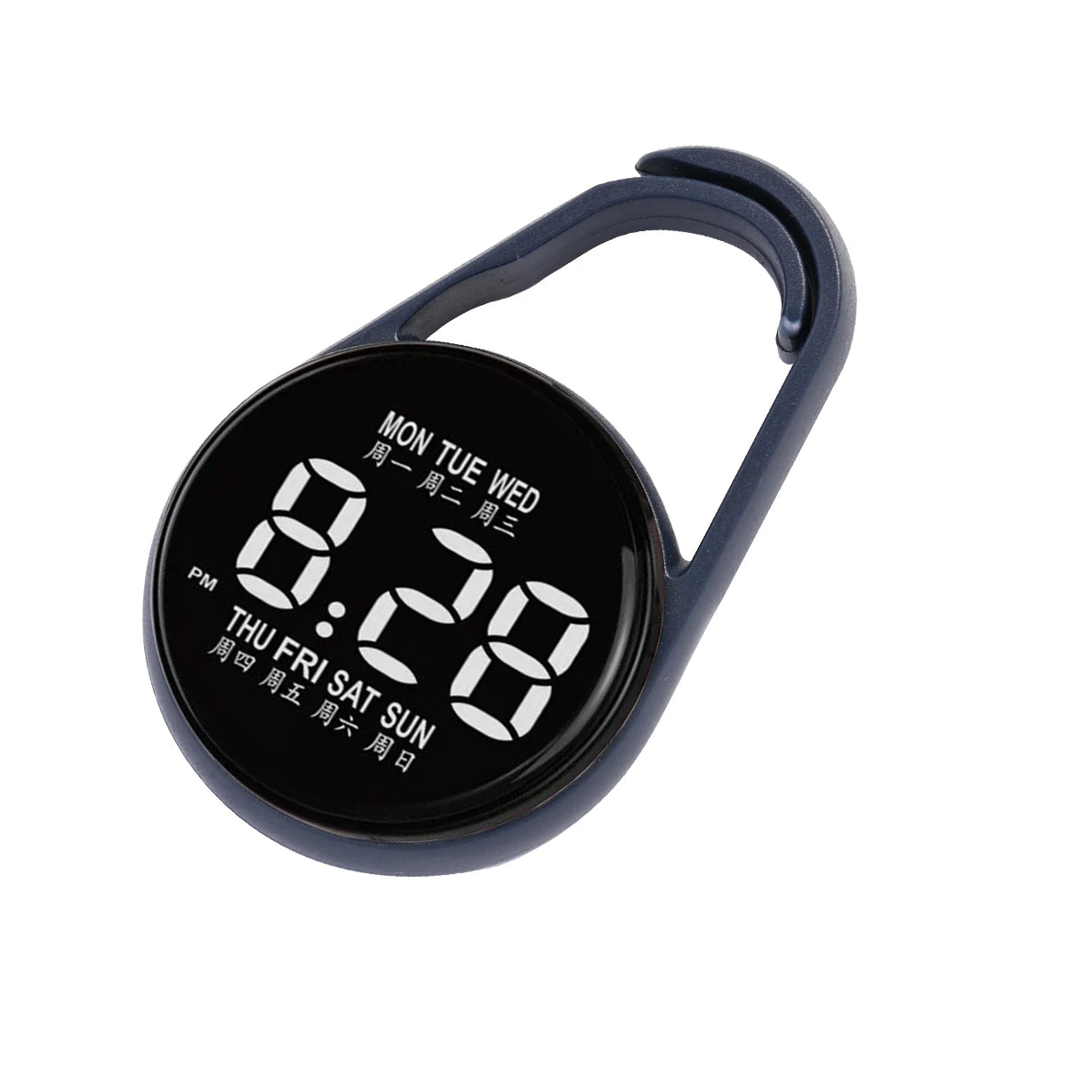 Kids Round Dial LED Watch – Simple Plastic Digital Wristwatch