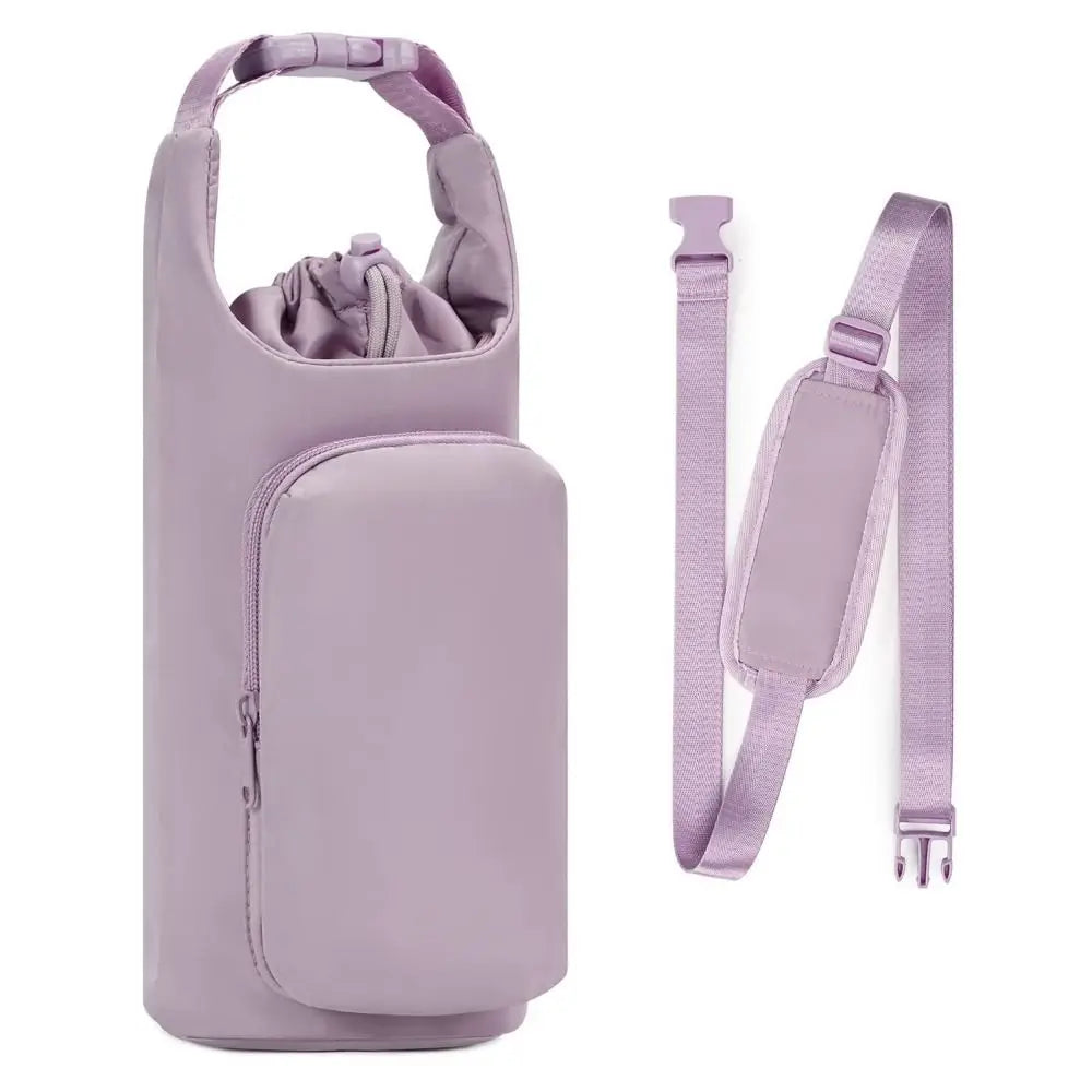 Water Bottle Carrier Bag – Adjustable Shoulder Strap for Outdoor & Picnic