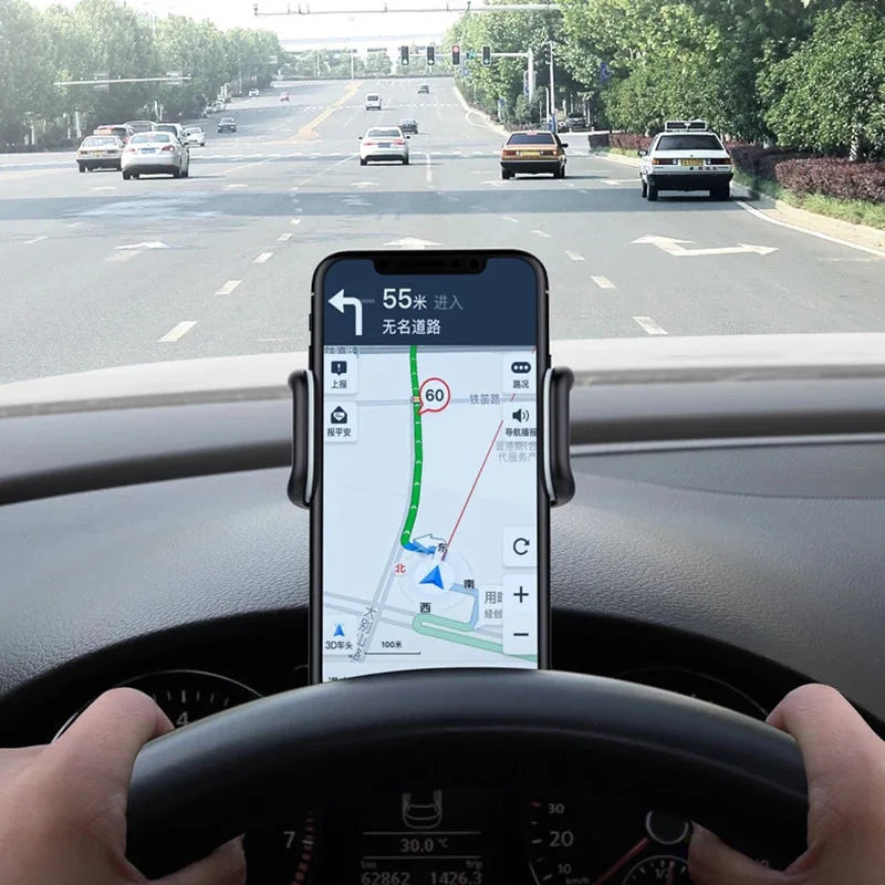 360° Rotatable Car Dashboard Phone Holder – Universal Auto Grip Mount for All Smartphones