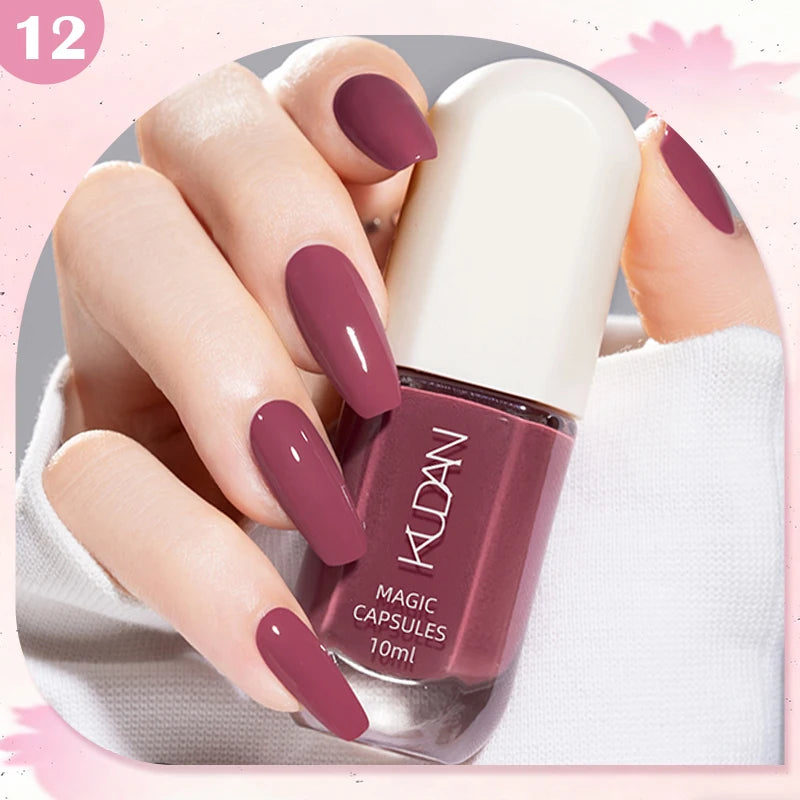 Water-Based Peel Off Nail Polish – 40 Colors, Quick Dry, No Lamp Needed