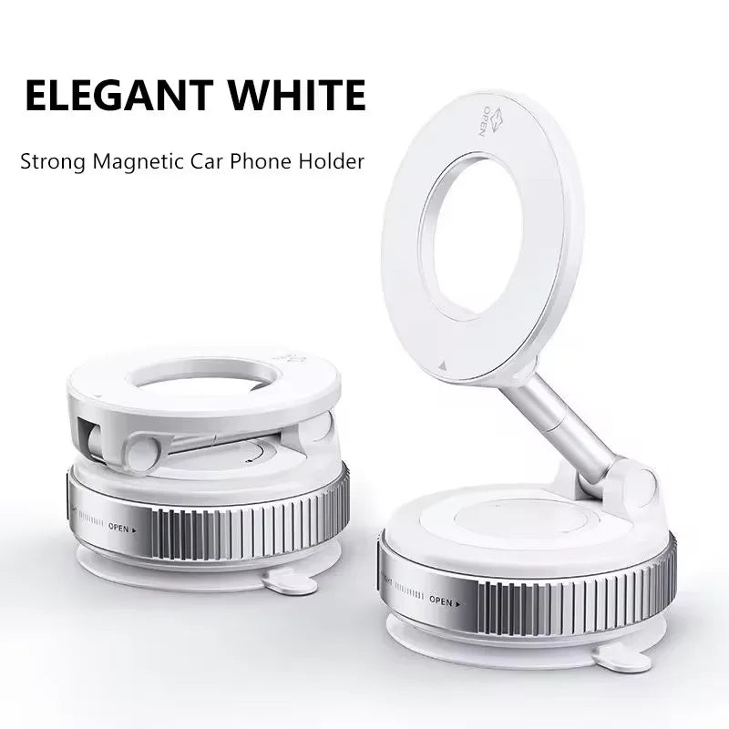 360° Magnetic Car Phone Holder – Strong Suction, Foldable & Universal Fit