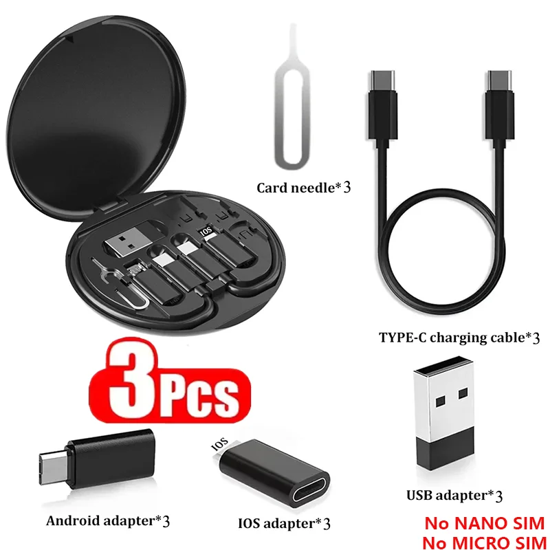 65W Fast Charging Multi-Adapter Kit – USB-C, Lightning & Micro USB All-in-One