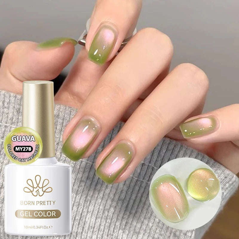 BORN PRETTY Sunset Gaze Cat Magnetic Eye Gel Polish 10ml Crystal Varnish Soak Off UV LED Nail Art Salon Hybrid DIY Manicure