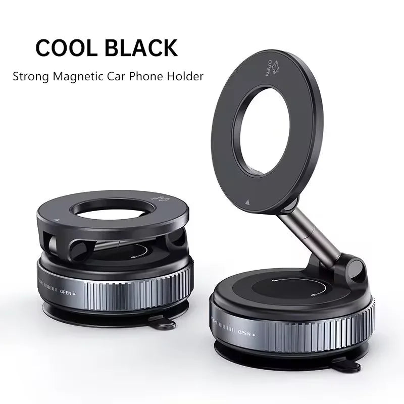 360° Magnetic Car Phone Holder – Strong Suction, Foldable & Universal Fit