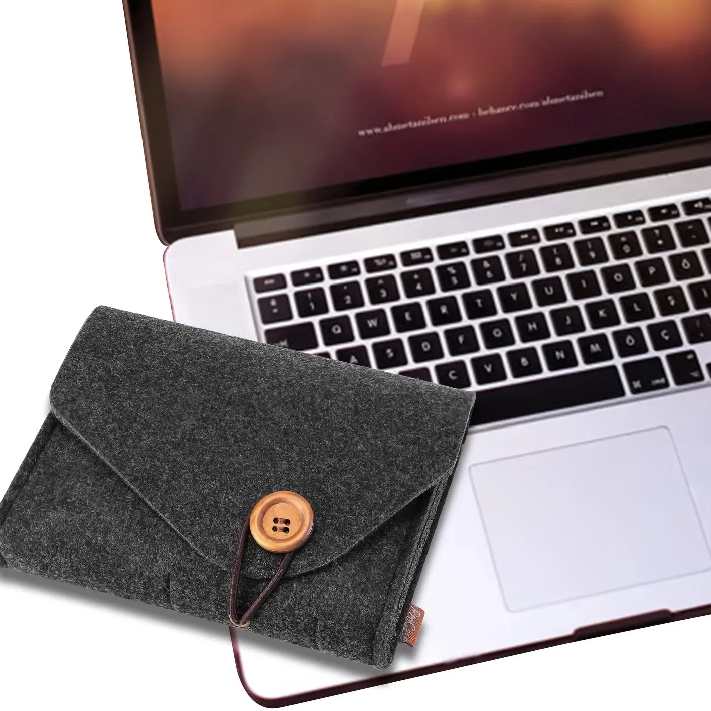 Travel Electronics Organizer – Felt Storage Case for Cables & Adapters