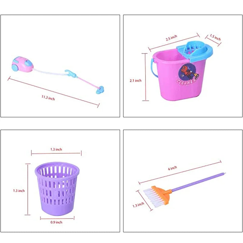 Kawaii Miniature Dollhouse Accessories – Cute Mini Food & Study Tools