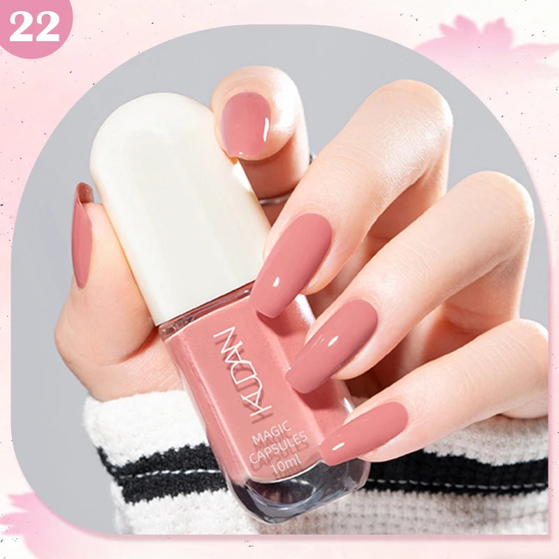 Water-Based Peel Off Nail Polish – 40 Colors, Quick Dry, No Lamp Needed