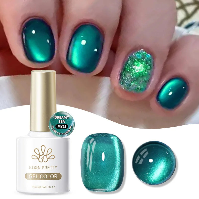 BORN PRETTY Cat Eye Gel Polish – Sunset Gaze Magnetic Crystal Varnish 10ml