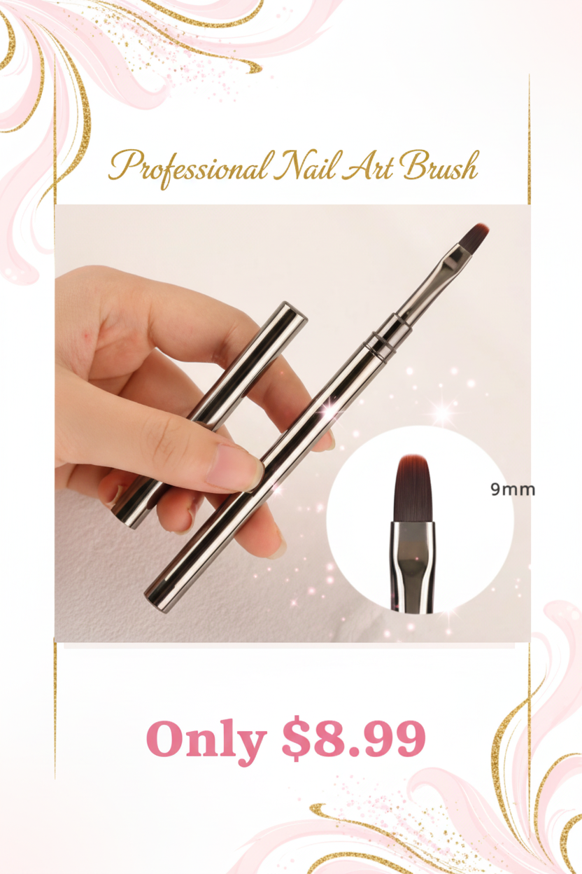 Professional Nail Art Gel Brush Pen — Precision 9mm Tip