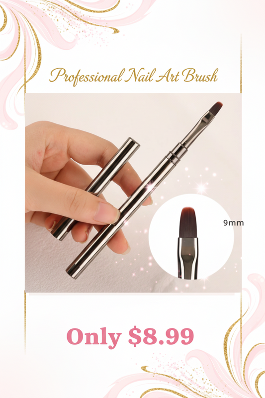 Professional Nail Art Gel Brush Pen — Precision 9mm Tip